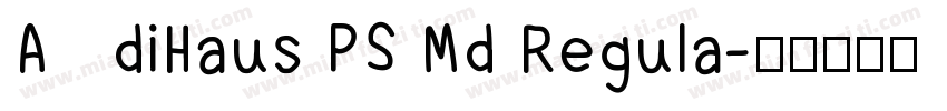 AdiHaus PS Md Regula字体转换